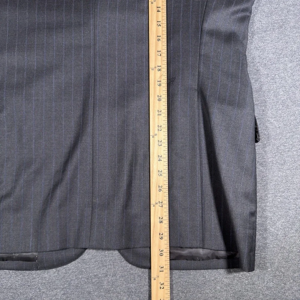 Jos A Bank Reserve Blazer 42R Navy Blue Pinstripe‎ Reda 1865 100% Wool Jacket